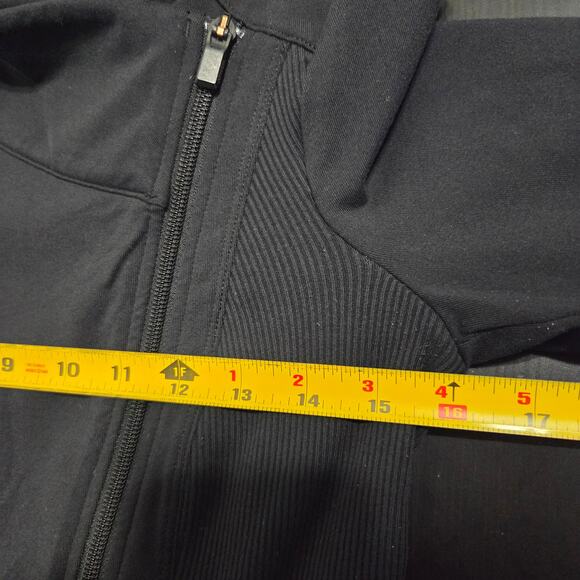 Athleta Intention Asymmetrical Zip Jacket Black Women’s XS - Picture 7 of 11